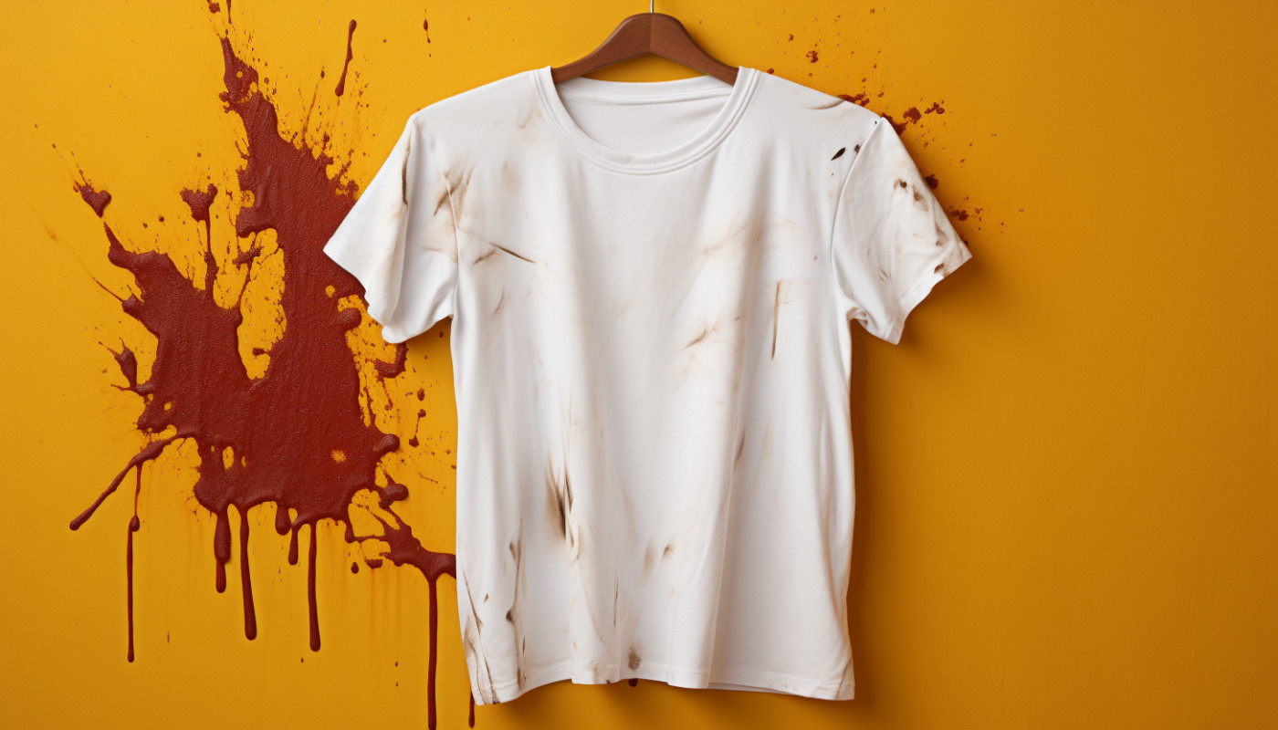 Taches sur t-shirt blanc : comment les enlever rapidement ?